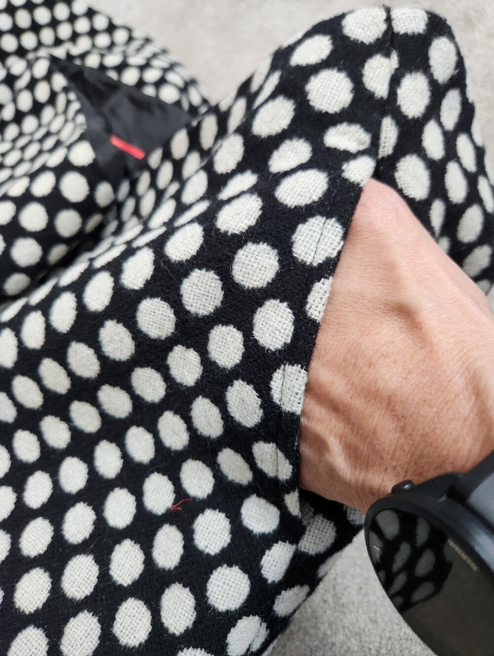 Boden Polka Dot Wool Blend Skirt Sz 18 Professional Workwear Academia Preppy - Picture 5 of 14